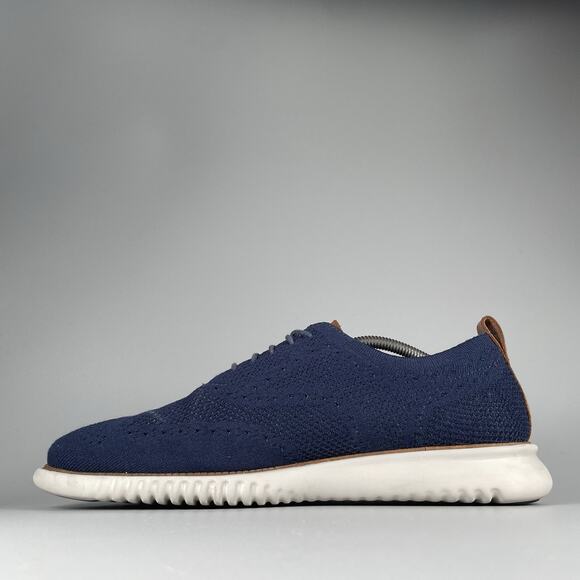 Cole Haan 2.Zerogrand Men’s Size 11.5 M Blue Stitchlite Oxford Casual Dress Shoe - Picture 7 of 9